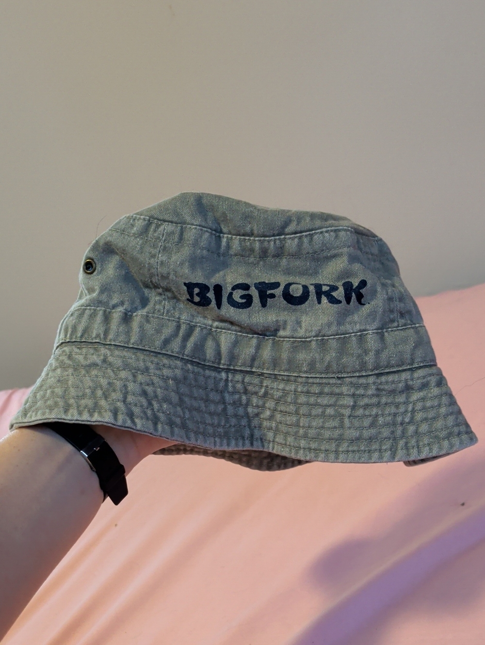 Olive Green Kids Bucket Hat